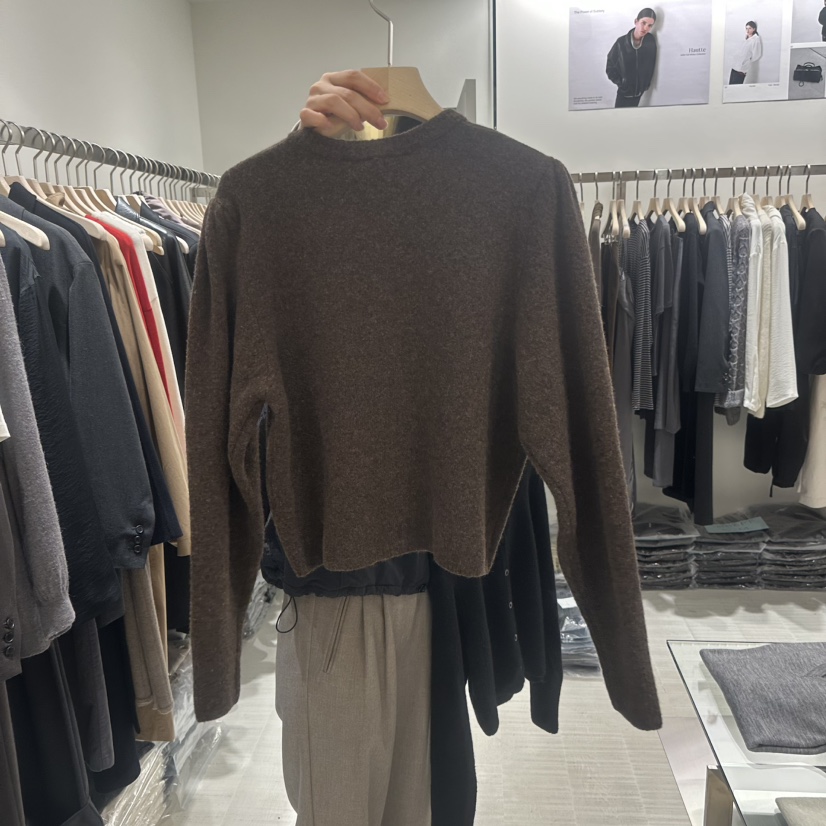 HAUTTE-P東大門㊣實拍女士新款休閑時尚人氣針織衫短款針織HAUTTE針織衫