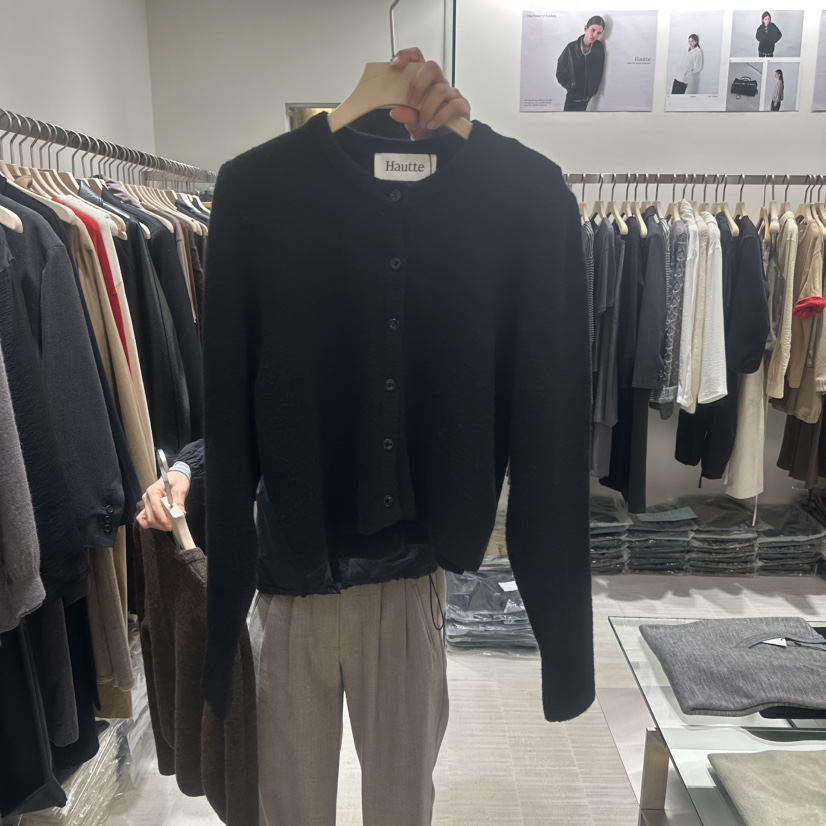 HAUTTE-P東大門㊣實拍女士新款休閑時尚人氣針織衫短款針織HAUTTE針織衫圖色2