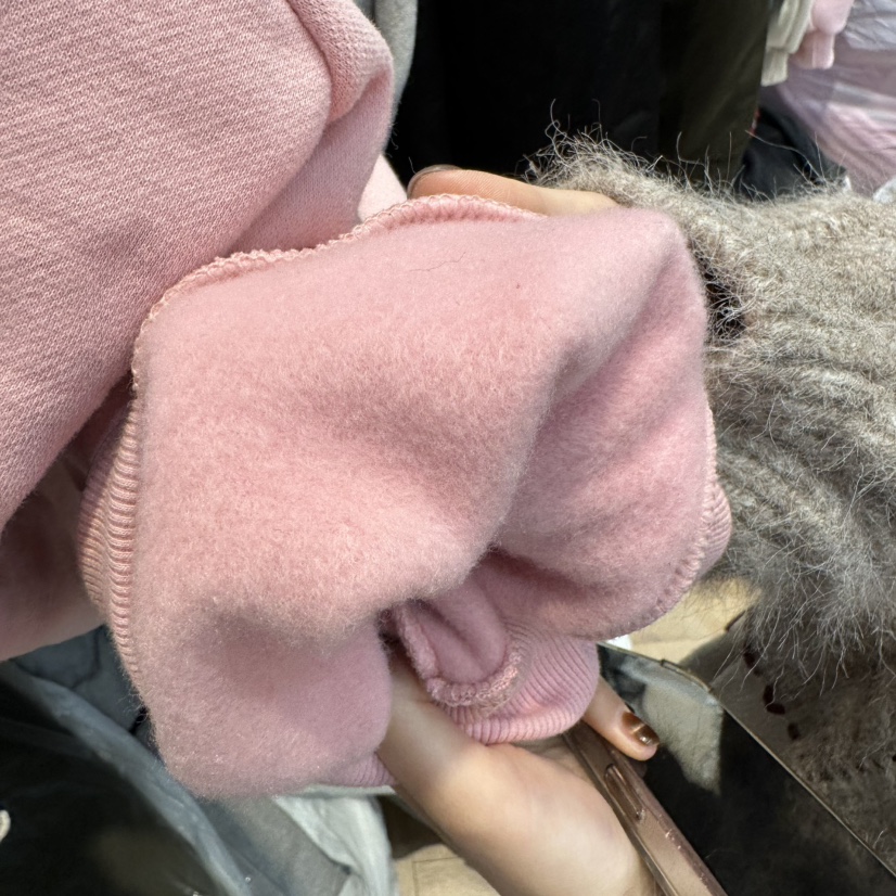 DE LINE韓國代購㊣女士新款休閑職業熱賣衛衣加絨拉鏈復古DE LINE衛衣