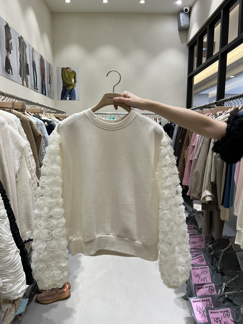 MARIE MARIE東大門㊣代購女裝新款真品25秋冬熱賣人氣衛衣MARIE MARIE衛衣圖色1