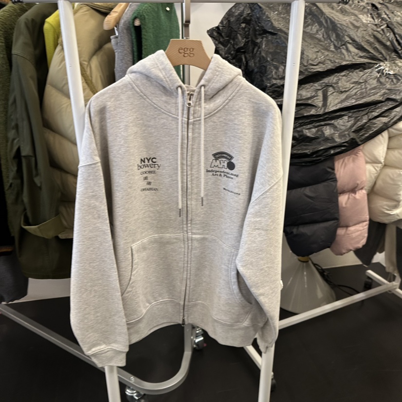 EGG東大門㊣實拍女士新品時尚職業推薦真品休閑夾克連帽衫加絨EGG-訂貨周期長夾克圖色1