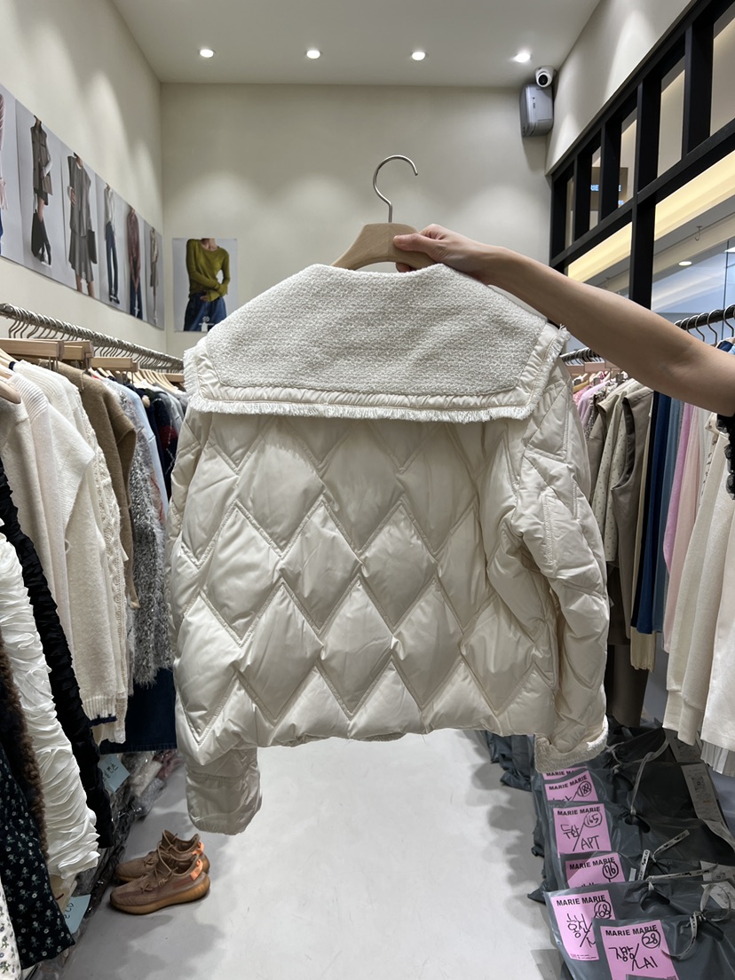 MARIE MARIE韓國代購㊣女士新款25秋冬熱賣真品推薦短款棉服MARIE MARIE短款棉服