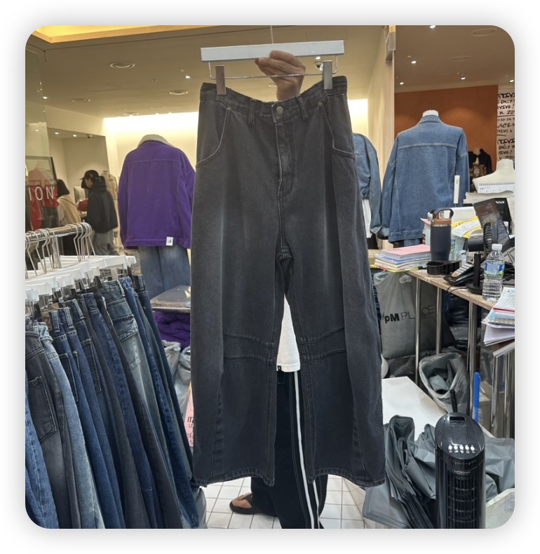 ITZEL東大門㊣直郵女裝新品25秋冬熱賣真品時尚人氣牛仔褲加絨ITZEL牛仔褲圖色2