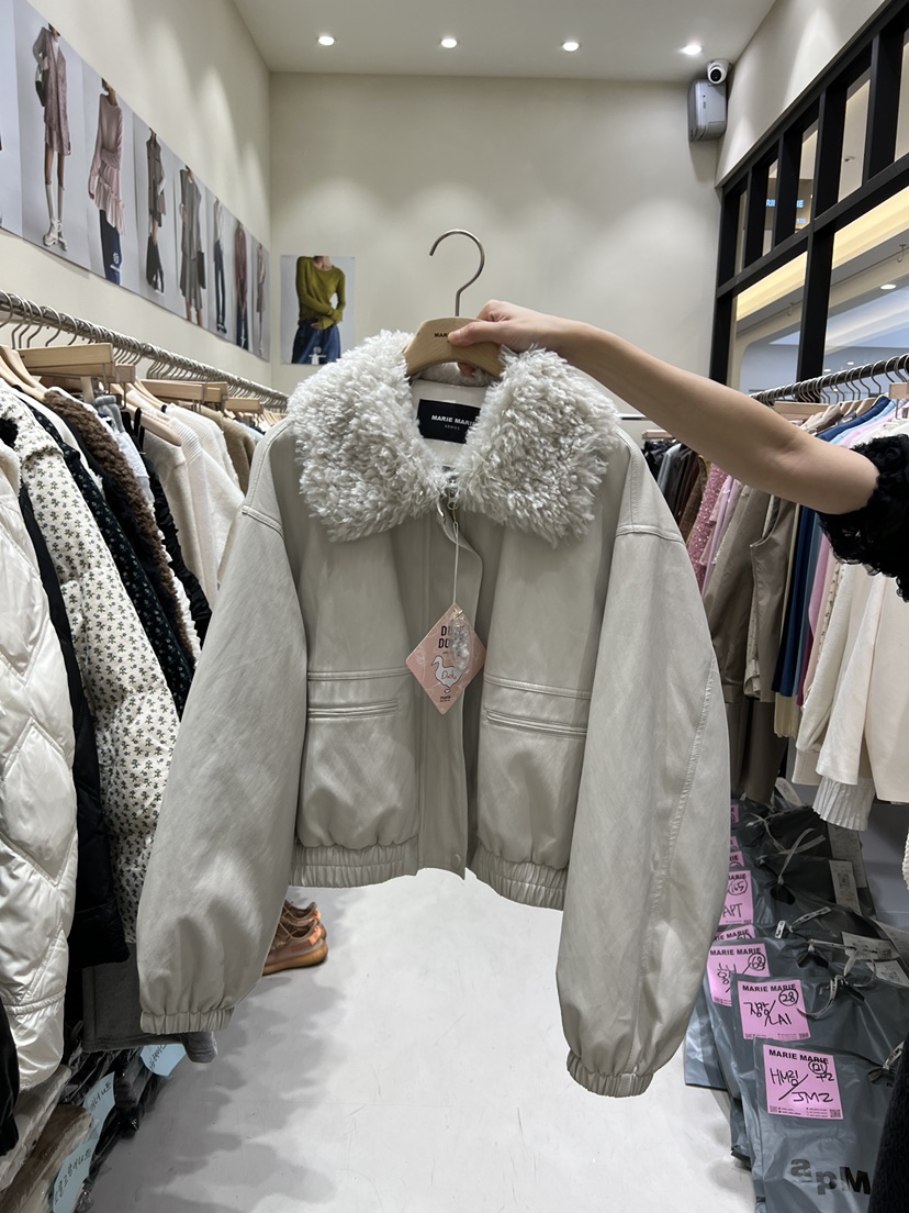 MARIE MARIE東大門㊣直郵女士新款熱賣真品人氣休閑時尚皮衣MARIE MARIE皮衣圖色1