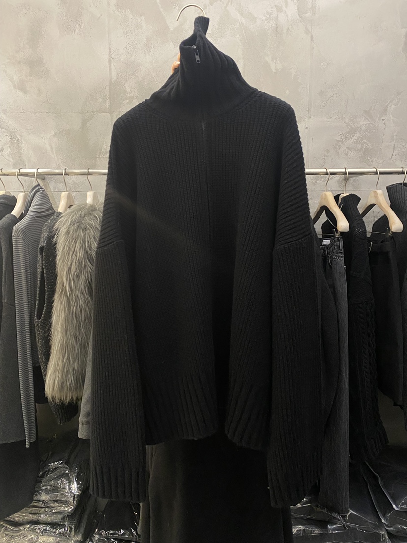 THE VETIVER-A東大門㊣代購女裝新款25秋冬職業針織衫拉鏈VETIVER針織衫圖色2