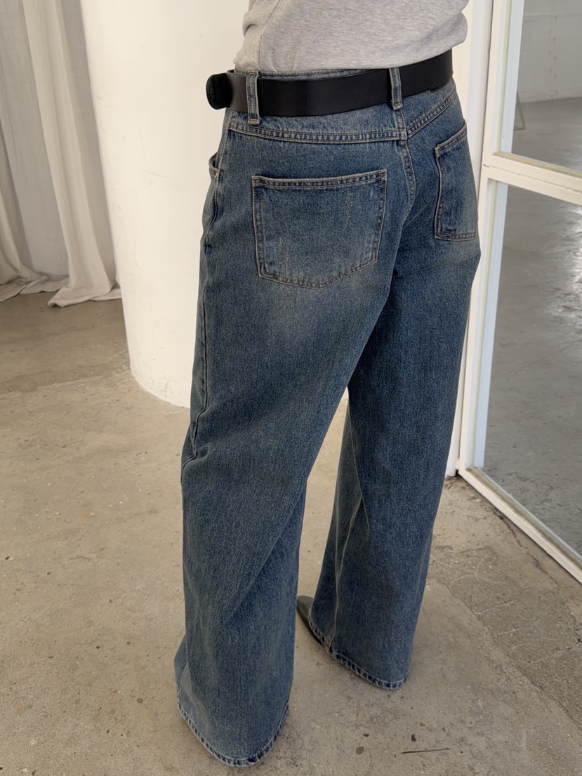 ACME韓國代購㊣女裝新款熱賣真品推薦人氣25秋冬牛仔褲加絨ACME牛仔褲