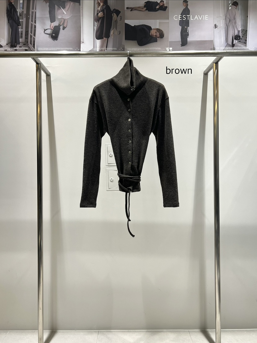 CESTLAVIE東大門㊣代購女士新品職業熱賣休閑針織衫羊毛高領CESTLAVIE針織衫圖色2