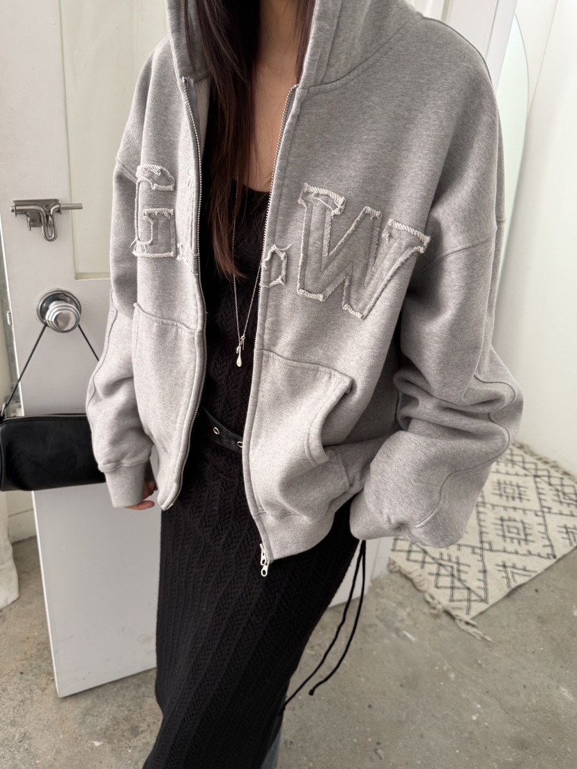 ACME東大門㊣實拍女裝新品職業推薦25秋冬熱賣夾克連帽衫加絨ACME夾克