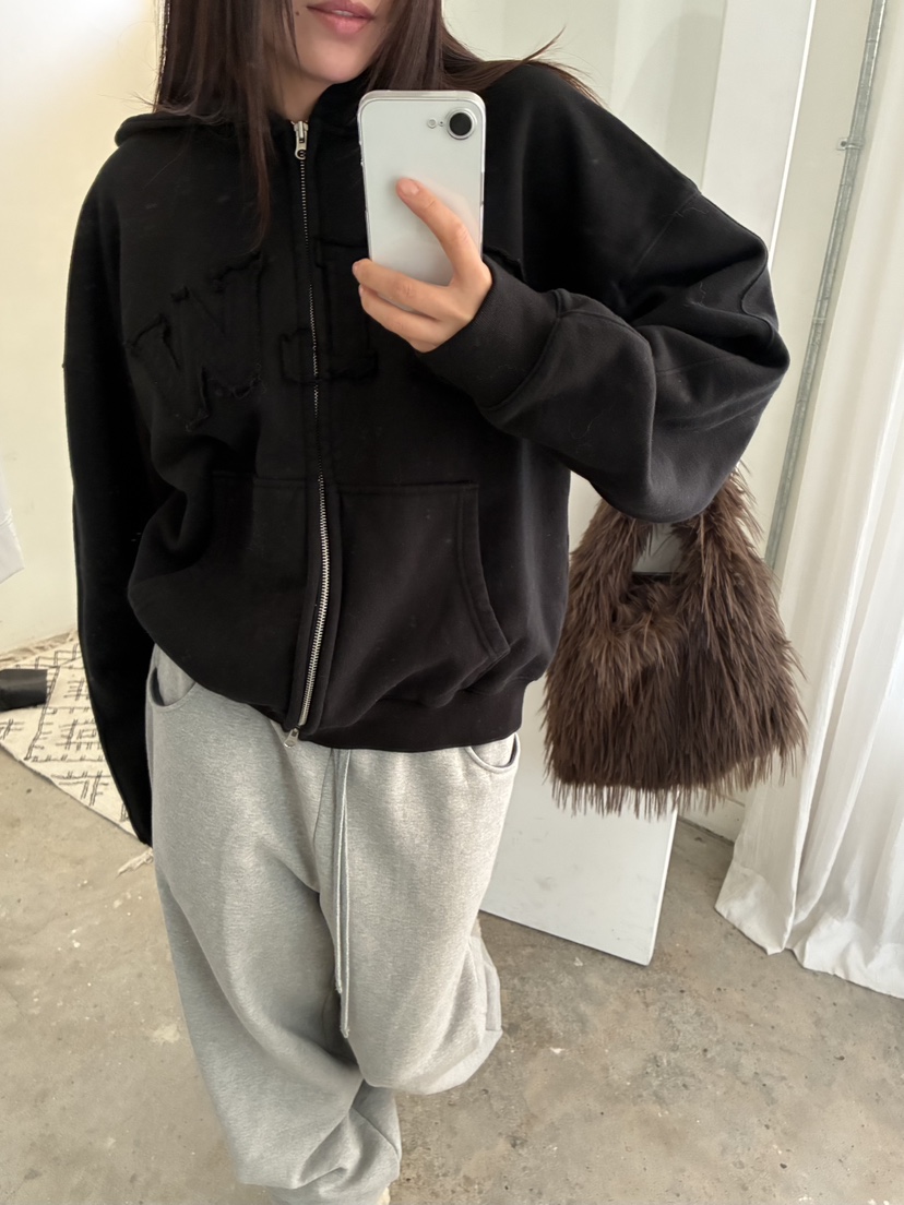 ACME東大門㊣實拍女裝新品職業推薦25秋冬熱賣夾克連帽衫加絨ACME夾克