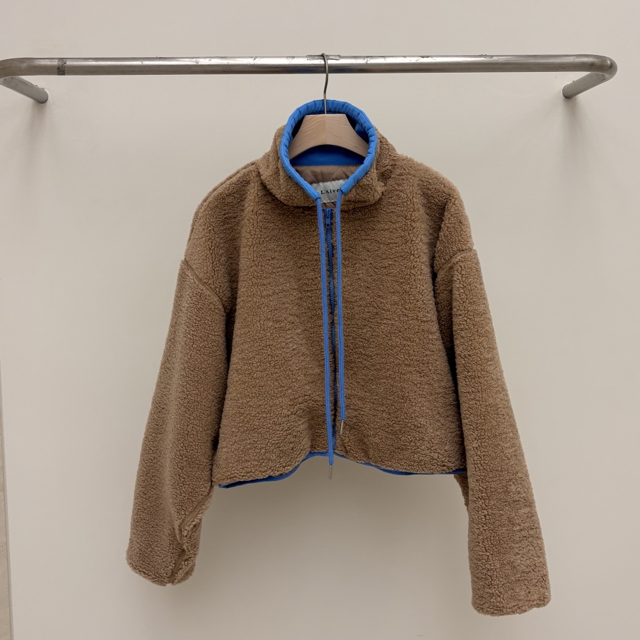LAIVE東大門㊣代購女裝新款熱賣推薦時尚職業休閑人氣夾克羊毛LAIVE夾克圖色2