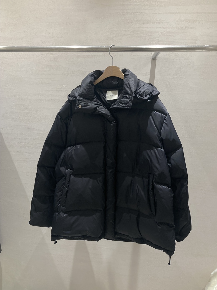 ROUGH東大門㊣代購女士新款推薦真品職業短款羽絨服填充鴨絨ROUGH短款羽絨服圖色2