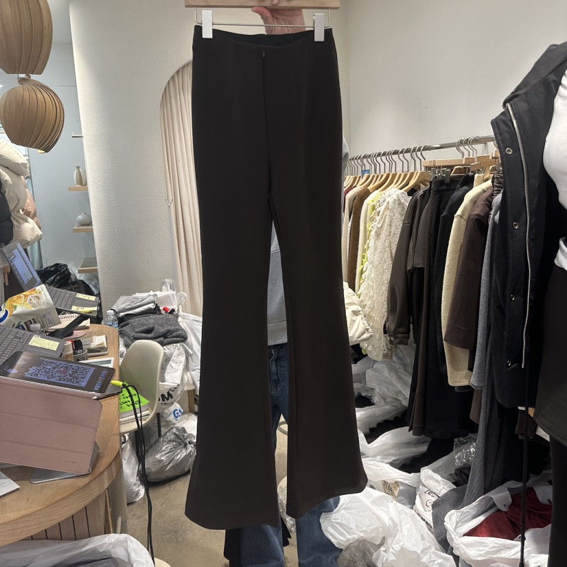 MAGNOLIA36-L韓國代購㊣女士新款推薦25秋冬熱賣休閑褲加絨MAGNOLIA36-L休閑褲圖色2棕色