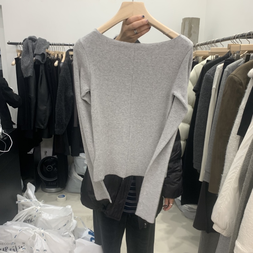 RECOVER東大門㊣代購女士新品25秋冬真品休閑時尚推薦長袖T恤RECOVER/MOMENT長袖T恤