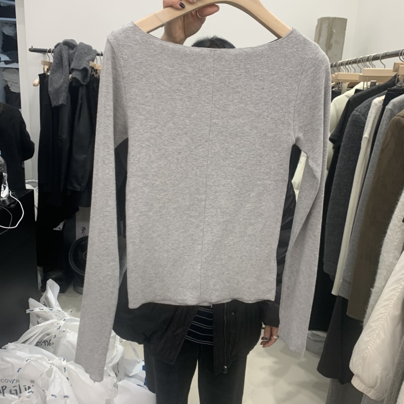 RECOVER東大門㊣代購女士新品25秋冬真品休閑時尚推薦長袖T恤RECOVER/MOMENT長袖T恤圖色2