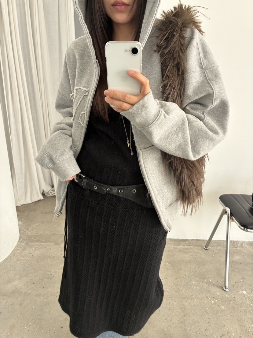 ACME韓國直郵㊣女裝新品真品休閑職業人氣25秋冬連衣裙羊毛ACME連衣裙