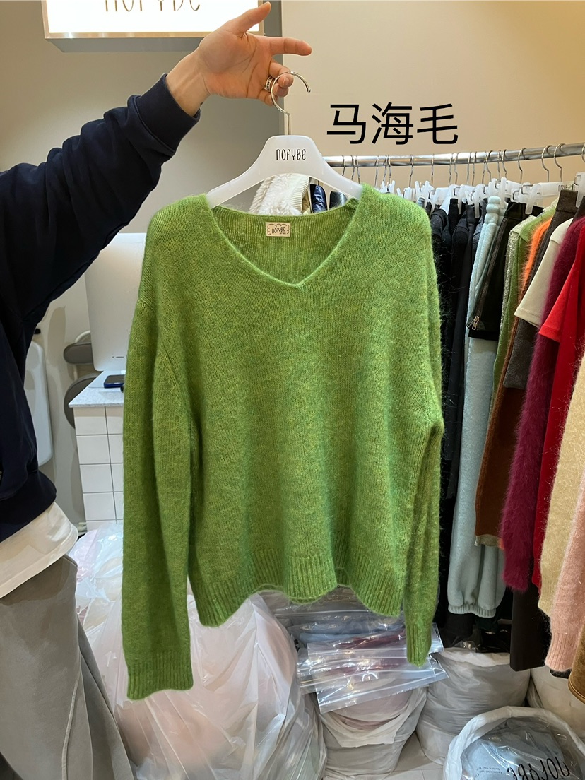 NOFYBE東大門㊣直郵女士新款休閑熱賣推薦時尚針織衫馬海毛NOFYBE針織衫圖色1