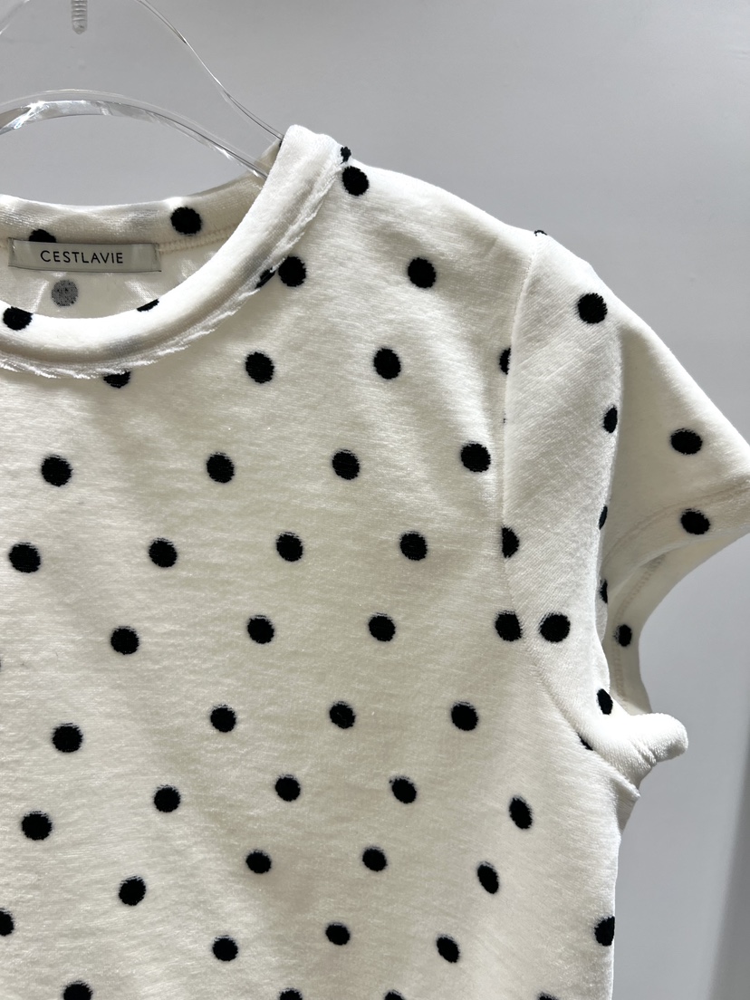 CESTLAVIE韓國直郵㊣女裝新款人氣25秋冬休閑時尚T恤刺繡絲絨CESTLAVIET恤