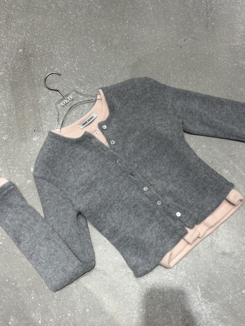 OKIE韓國直郵㊣女裝新品休閑職業時尚人氣真品推薦套裝兩件套OKIE套裝圖色1