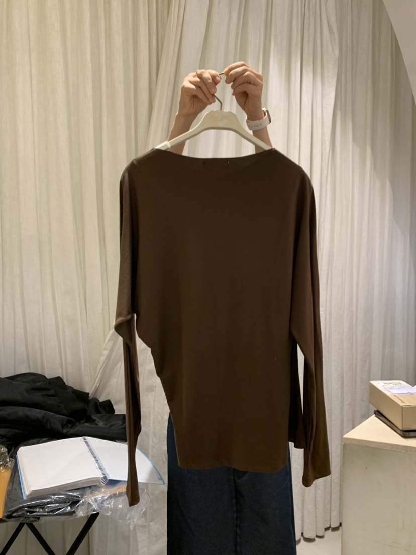 PAPERMOON韓國直郵㊣女士新款人氣推薦25秋冬熱賣職業長袖T恤paper moon長袖T恤