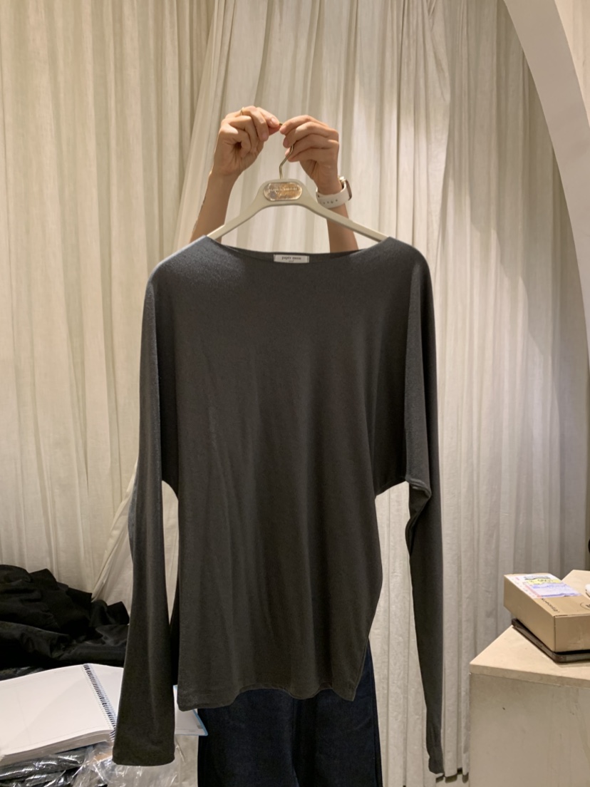 PAPERMOON韓國直郵㊣女士新款人氣推薦25秋冬熱賣職業長袖T恤paper moon長袖T恤圖色3