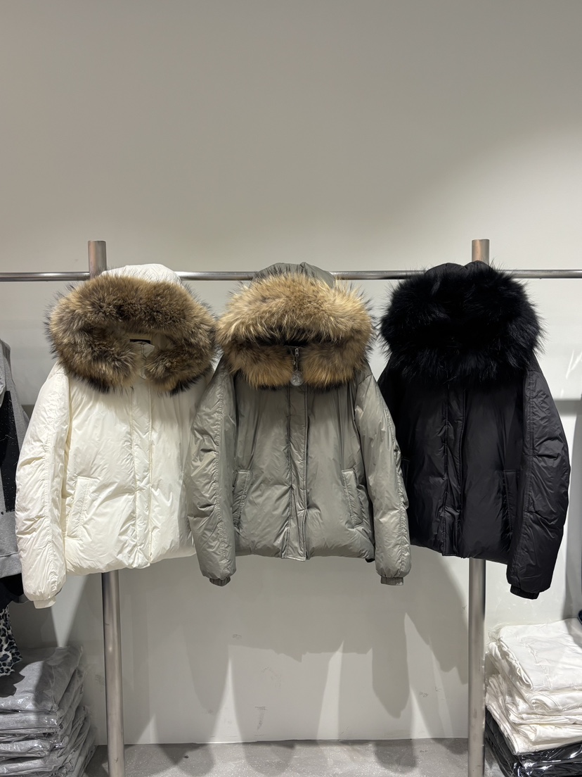 OKIE韓國直郵㊣女裝新品職業時尚休閑25秋冬短款羽絨服填充鵝絨OKIE短款羽絨服