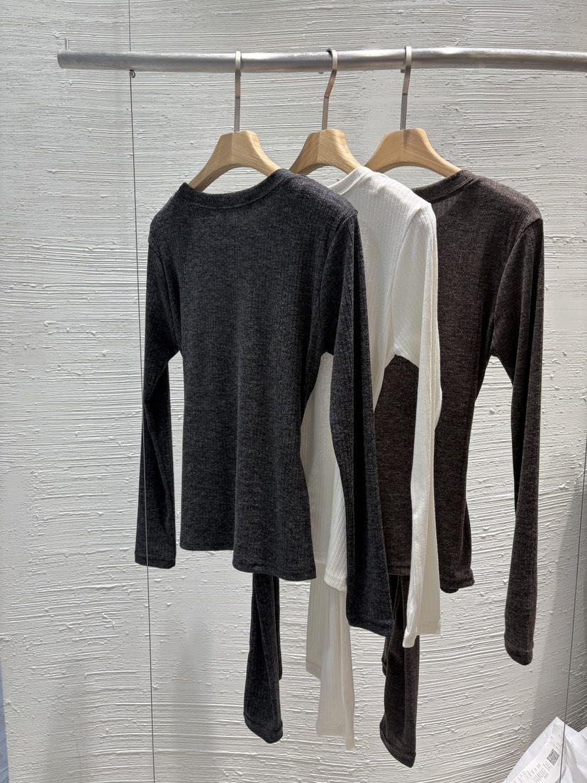 2BOTTLE東大門㊣直郵女裝新品熱賣25秋冬休閑長袖T恤假兩件2BOTTLE長袖T恤