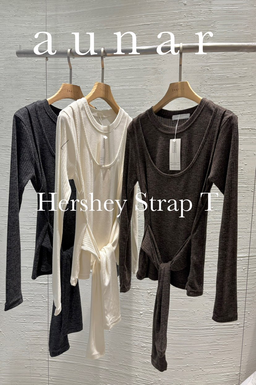 2BOTTLE東大門㊣直郵女裝新品熱賣25秋冬休閑長袖T恤假兩件2BOTTLE長袖T恤