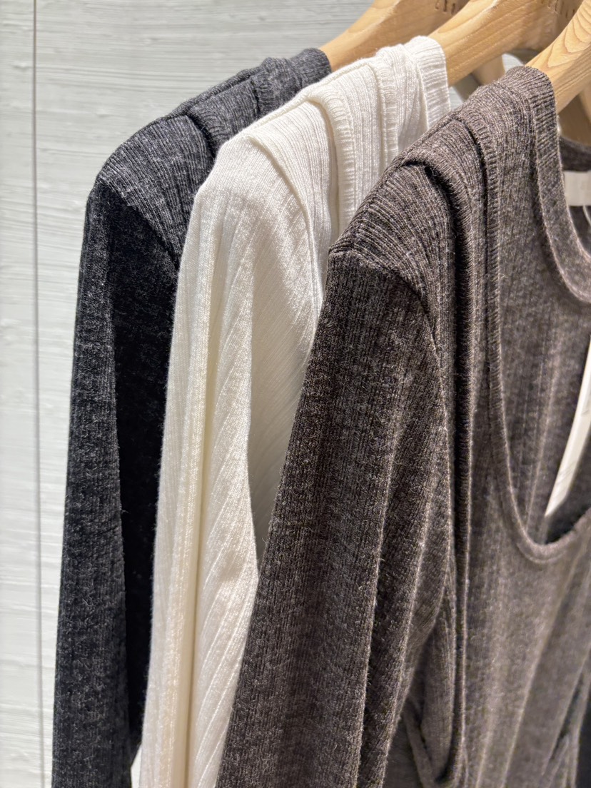 2BOTTLE東大門㊣直郵女裝新品熱賣25秋冬休閑長袖T恤假兩件2BOTTLE長袖T恤