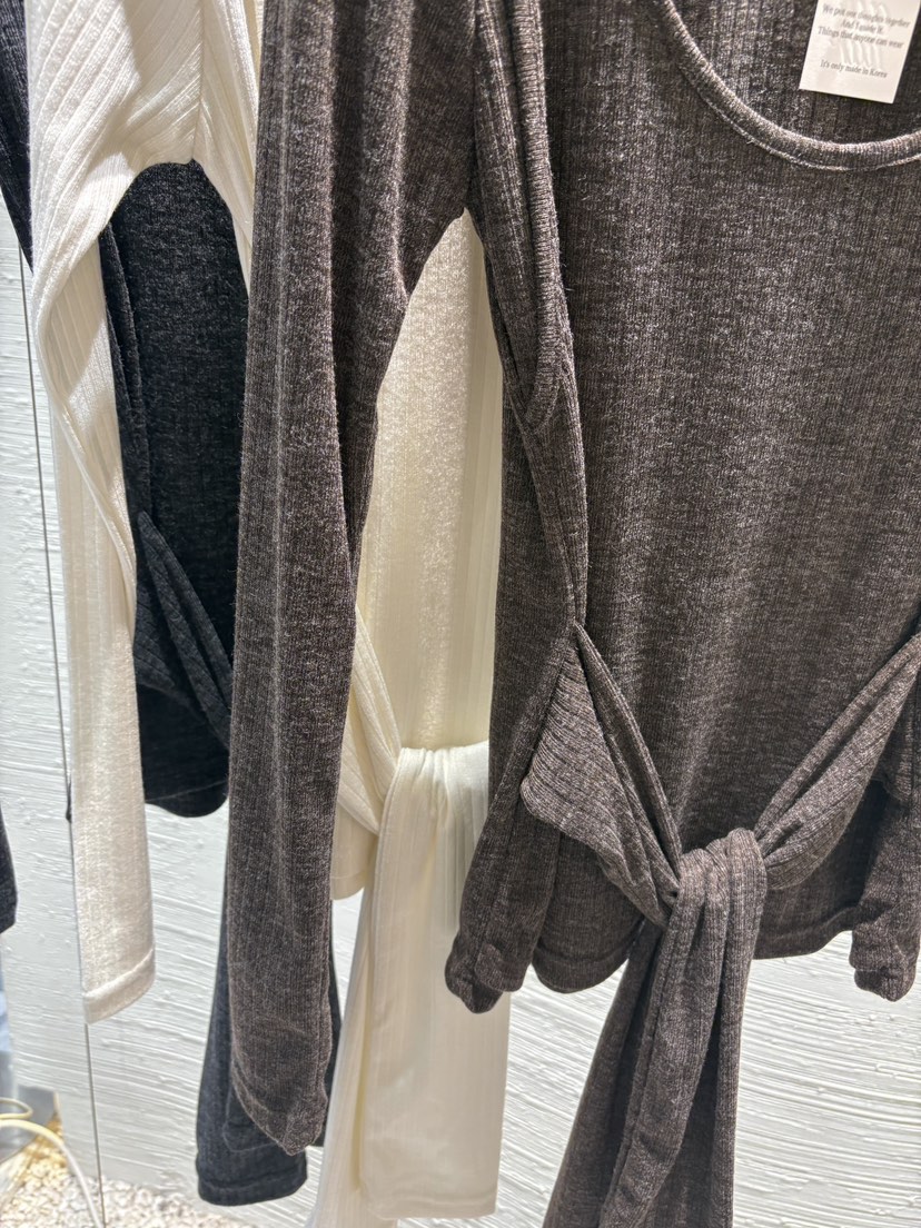 2BOTTLE東大門㊣直郵女裝新品熱賣25秋冬休閑長袖T恤假兩件2BOTTLE長袖T恤