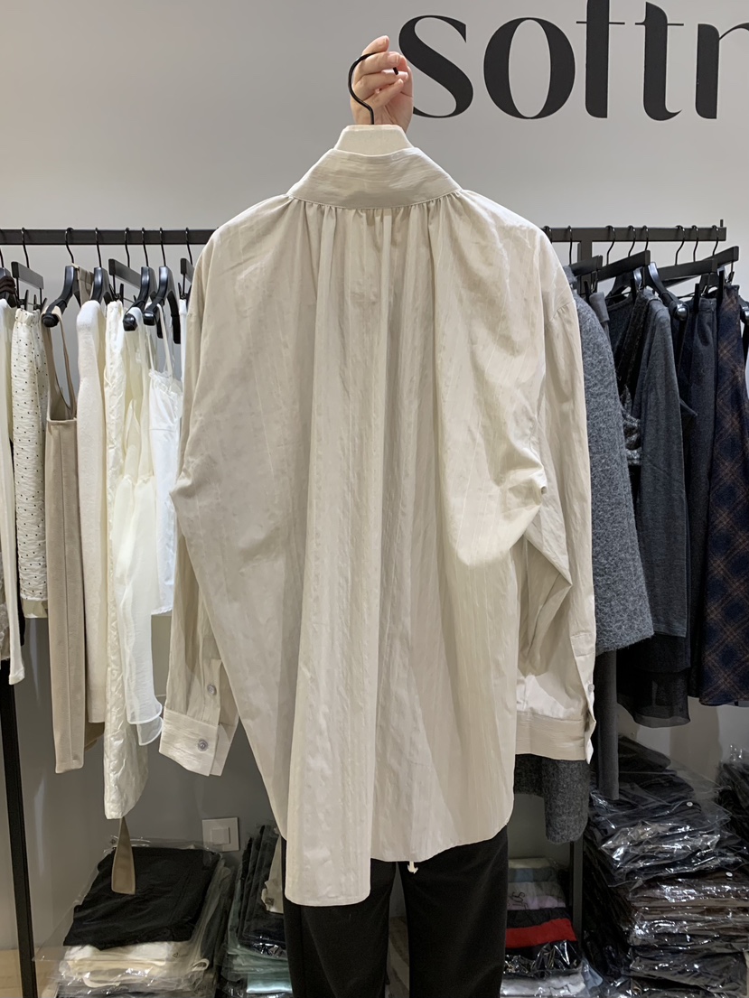 SOFTNESS韓國代購㊣女裝新品人氣25秋冬真品襯衫蕾絲衫褶皺Softness/Cosmic襯衫/蕾絲衫