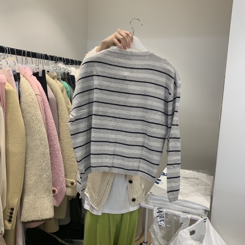 RUMIRU/AWEAR東大門㊣實拍女裝新品職業推薦真品針織衫單排扣awear/RUMIRU針織衫