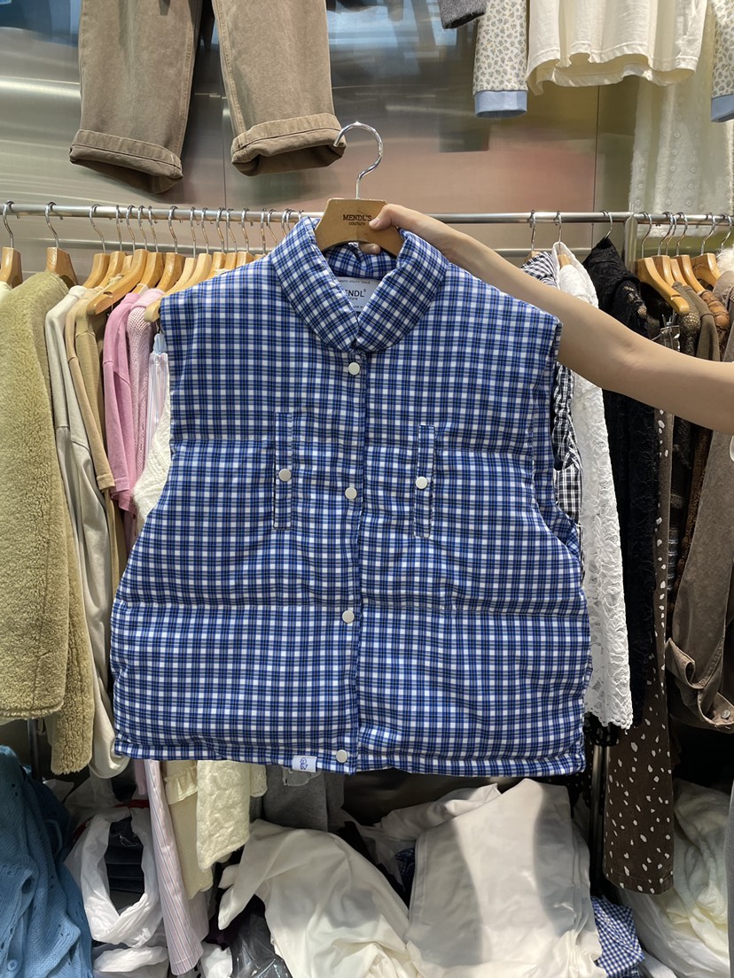 MENDL S韓國代購㊣女裝新款熱賣時尚真品25秋冬職業馬甲填充MENDL S馬甲圖色2