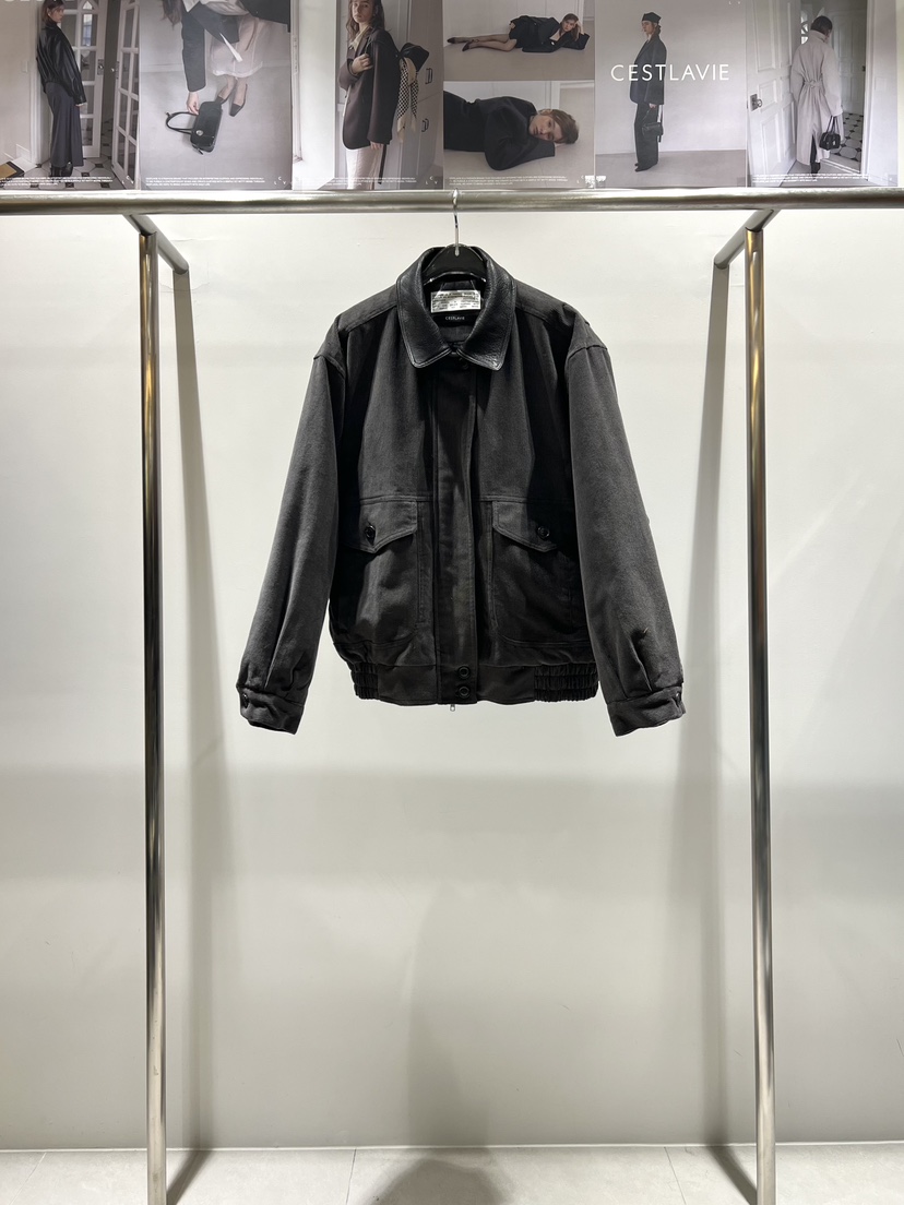 CESTLAVIE東大門㊣直郵女士新款職業真品時尚推薦夾克燈芯絨CESTLAVIE夾克圖色2