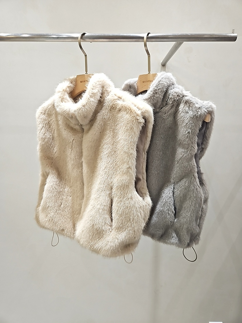 MONTER東大門㊣直郵女士新款熱賣25秋冬職業真品人氣馬甲狐貍MONTER馬甲