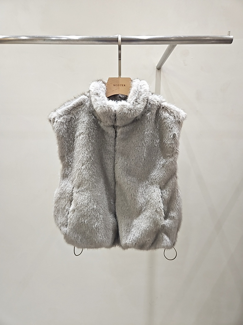 MONTER東大門㊣直郵女士新款熱賣25秋冬職業真品人氣馬甲狐貍MONTER馬甲圖色1
