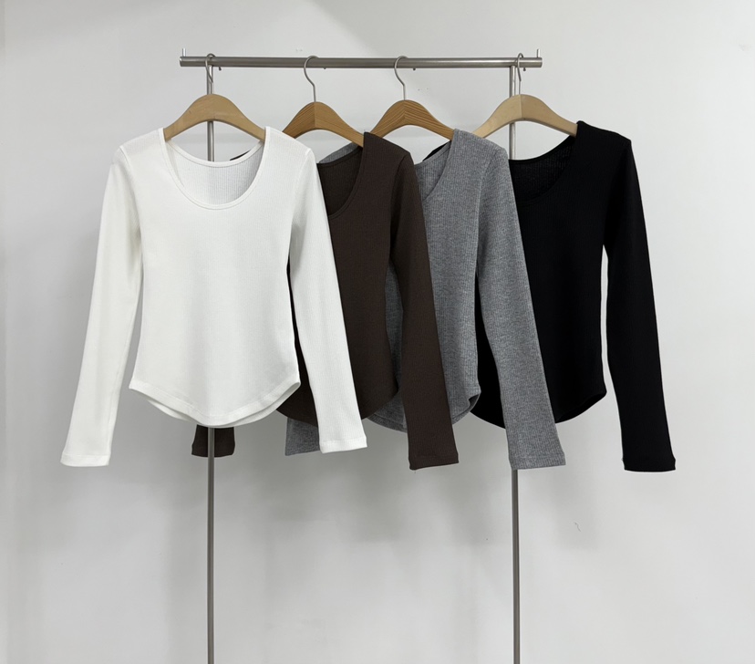 YIKHO STYLE東大門㊣直郵女裝新款推薦熱賣休閑真品長袖T恤YIKHO STYLE長袖T恤