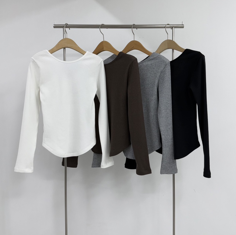 YIKHO STYLE東大門㊣直郵女裝新款推薦熱賣休閑真品長袖T恤YIKHO STYLE長袖T恤