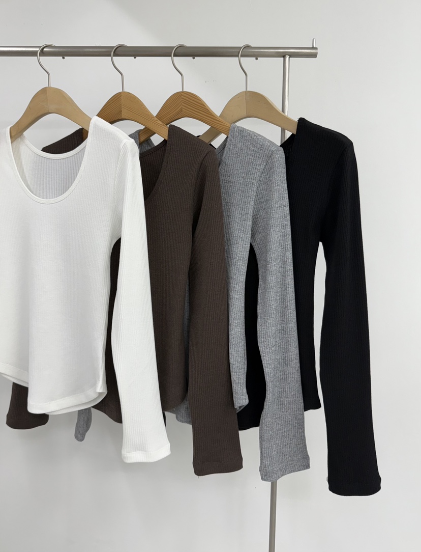 YIKHO STYLE東大門㊣直郵女裝新款推薦熱賣休閑真品長袖T恤YIKHO STYLE長袖T恤