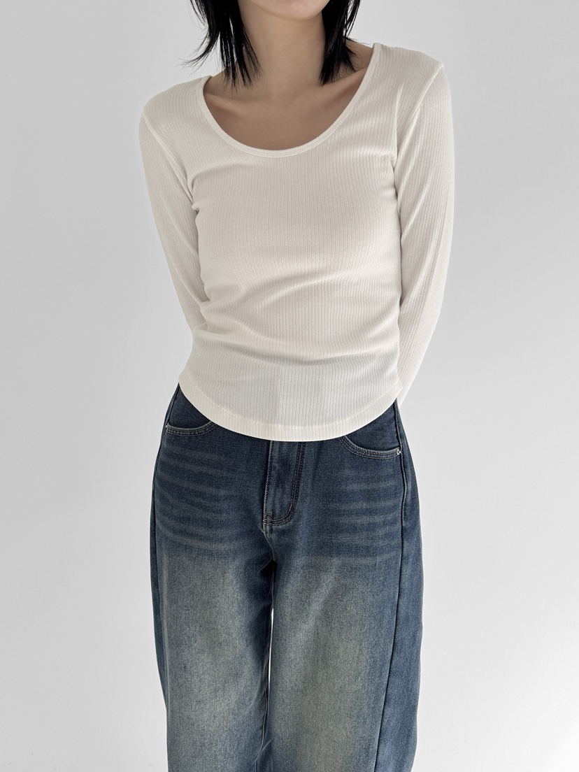 YIKHO STYLE東大門㊣直郵女裝新款推薦熱賣休閑真品長袖T恤YIKHO STYLE長袖T恤