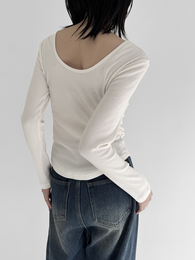 YIKHO STYLE東大門㊣直郵女裝新款推薦熱賣休閑真品長袖T恤YIKHO STYLE長袖T恤