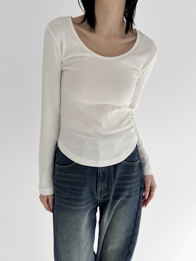 YIKHO STYLE東大門㊣直郵女裝新款推薦熱賣休閑真品長袖T恤YIKHO STYLE長袖T恤