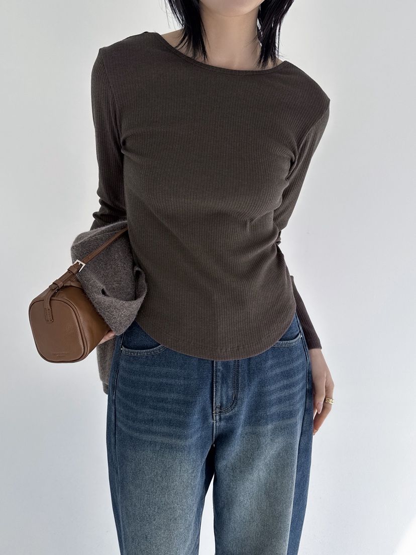 YIKHO STYLE東大門㊣直郵女裝新款推薦熱賣休閑真品長袖T恤YIKHO STYLE長袖T恤