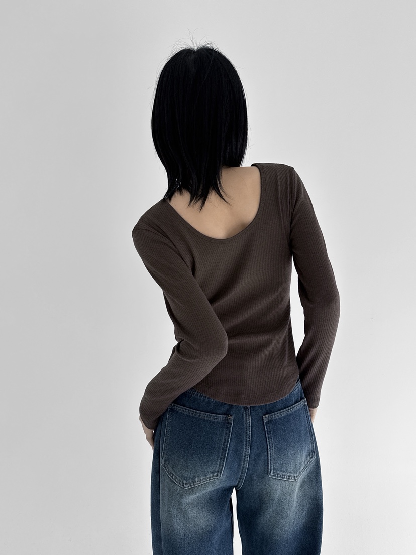 YIKHO STYLE東大門㊣直郵女裝新款推薦熱賣休閑真品長袖T恤YIKHO STYLE長袖T恤