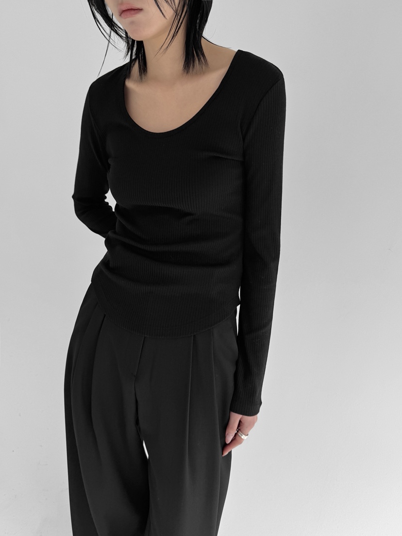 YIKHO STYLE東大門㊣直郵女裝新款推薦熱賣休閑真品長袖T恤YIKHO STYLE長袖T恤