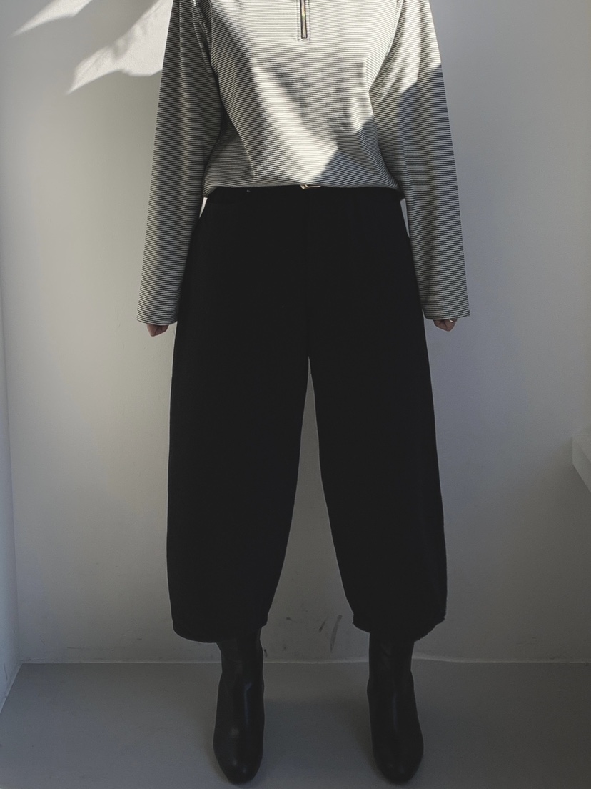 DAVICHI韓國代購㊣女裝新品推薦人氣休閑褲含隨機腰帶拉絨棉DAVICHI休閑褲