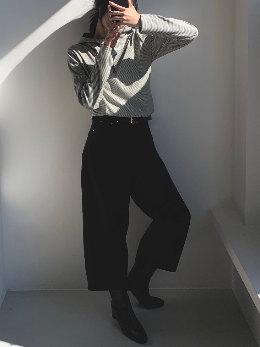 DAVICHI韓國代購㊣女裝新品推薦人氣休閑褲含隨機腰帶拉絨棉DAVICHI休閑褲