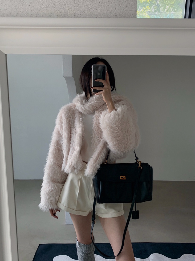 VERANDA韓國直郵㊣女士新品職業休閑25秋冬人氣真品夾克含圍巾VERANDA夾克