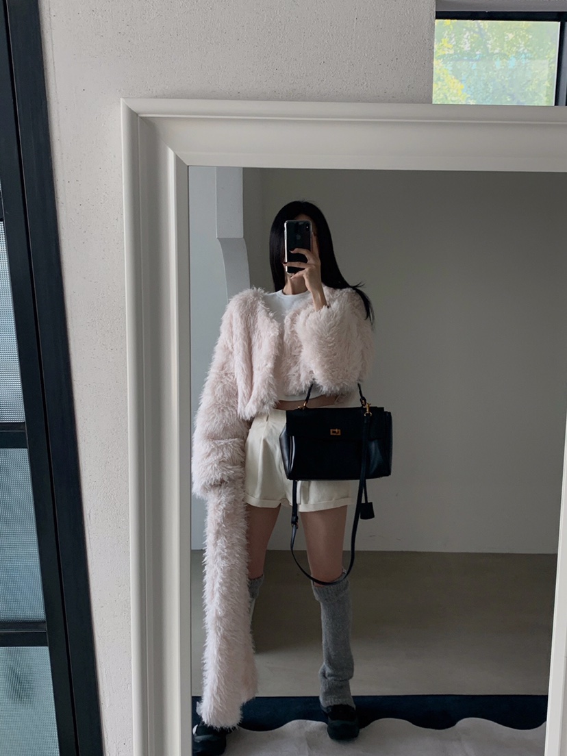 VERANDA韓國直郵㊣女士新品職業休閑25秋冬人氣真品夾克含圍巾VERANDA夾克