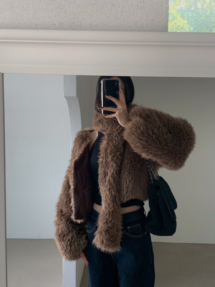 VERANDA韓國直郵㊣女士新品職業休閑25秋冬人氣真品夾克含圍巾VERANDA夾克