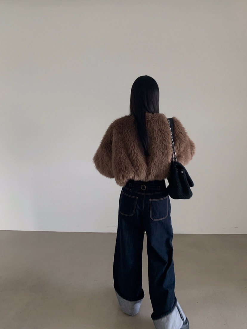 VERANDA韓國直郵㊣女士新品職業休閑25秋冬人氣真品夾克含圍巾VERANDA夾克